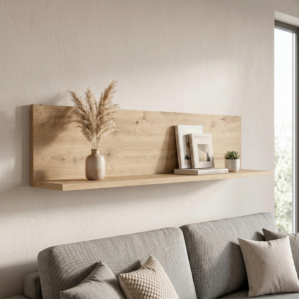 Wandboard Cara ca. 100x23x19 cm Eiche Artisan - Eiche Artisan, KONVENTIONELL, Holzwerkstoff (100/22,8/18,6cm) - FlexWell