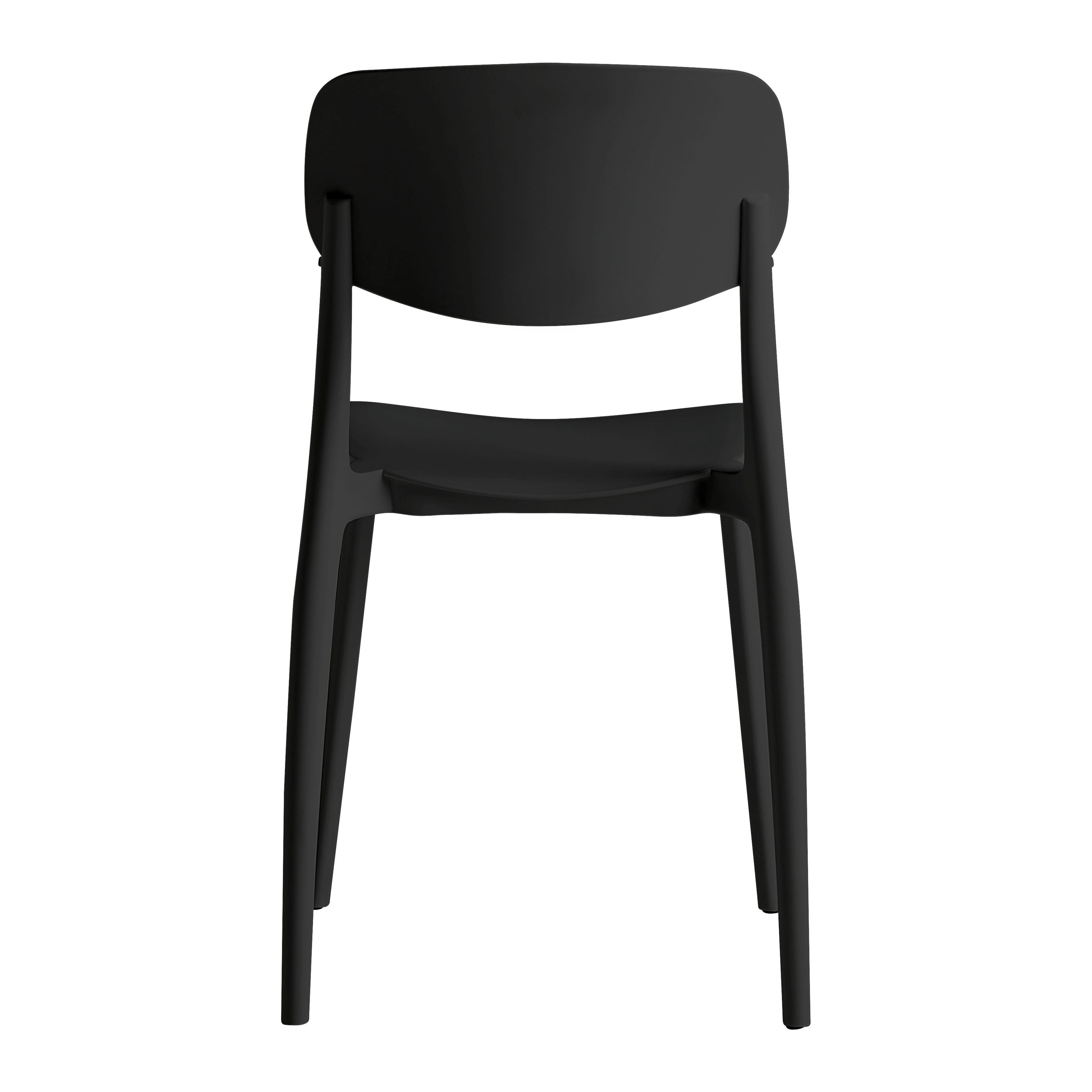 STOL JIRI -BASED/SB- - svart, Modern, plast (44/78/49cm) - Based