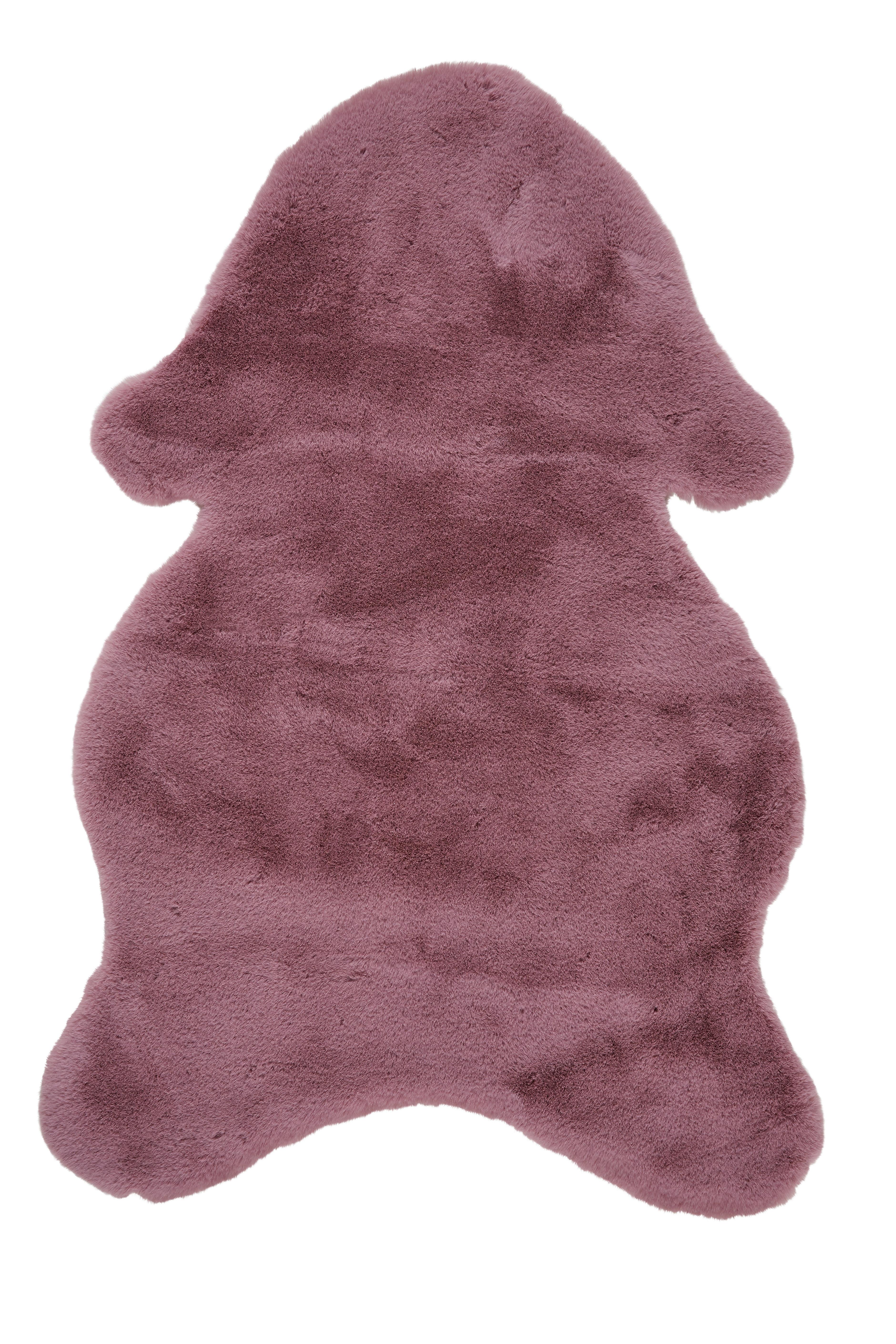 Blană sintetică Marlene - roz, textil/blană (90/60cm) - Modern Living