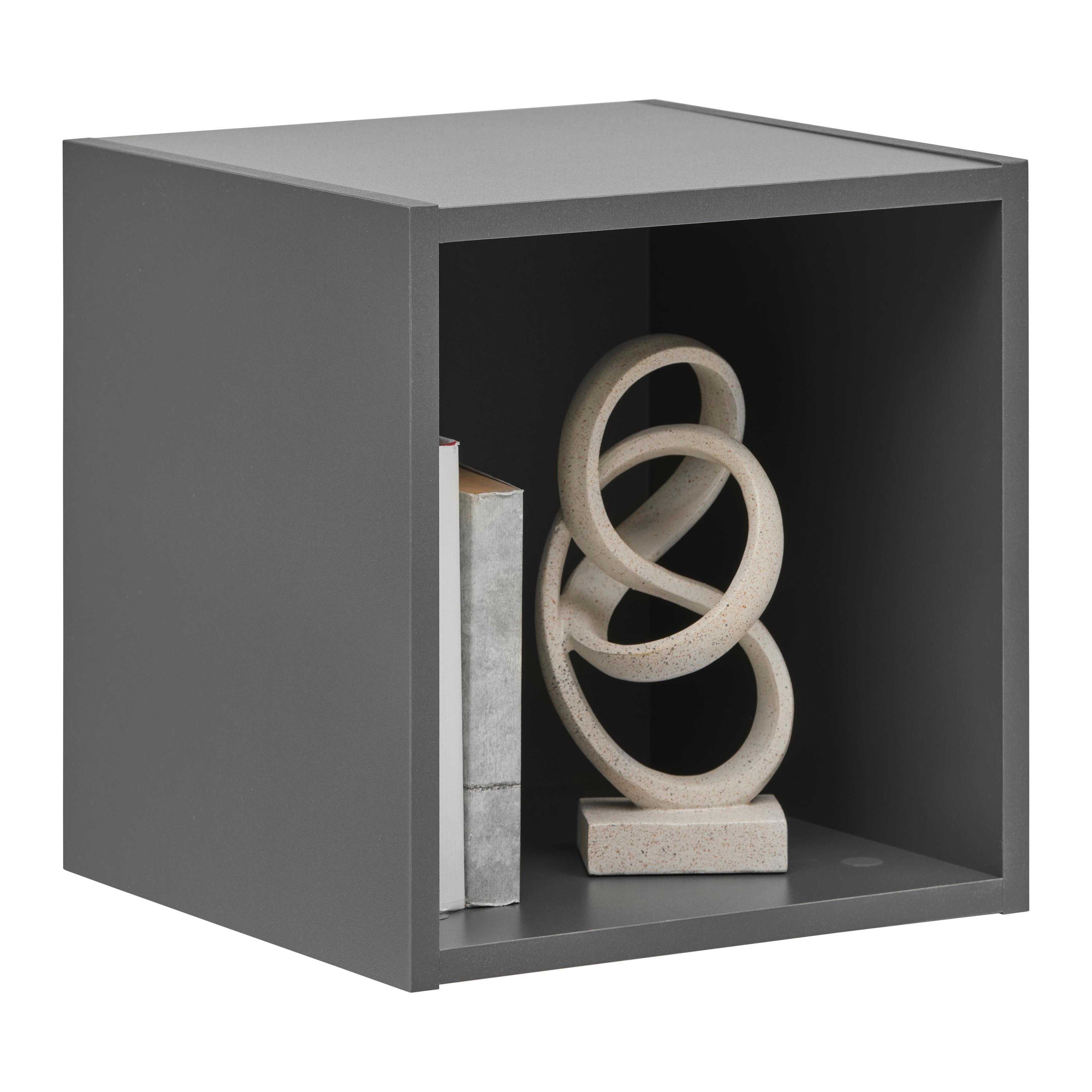 Box Lugo Anthrazit - Anthrazit, MODERN, Holzwerkstoff (35,2/35,2/34,4cm) - Mömax