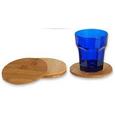 Untersetzerset Gabriel in Braun aus Holz - Hellbraun, Holz (11/3.8cm)