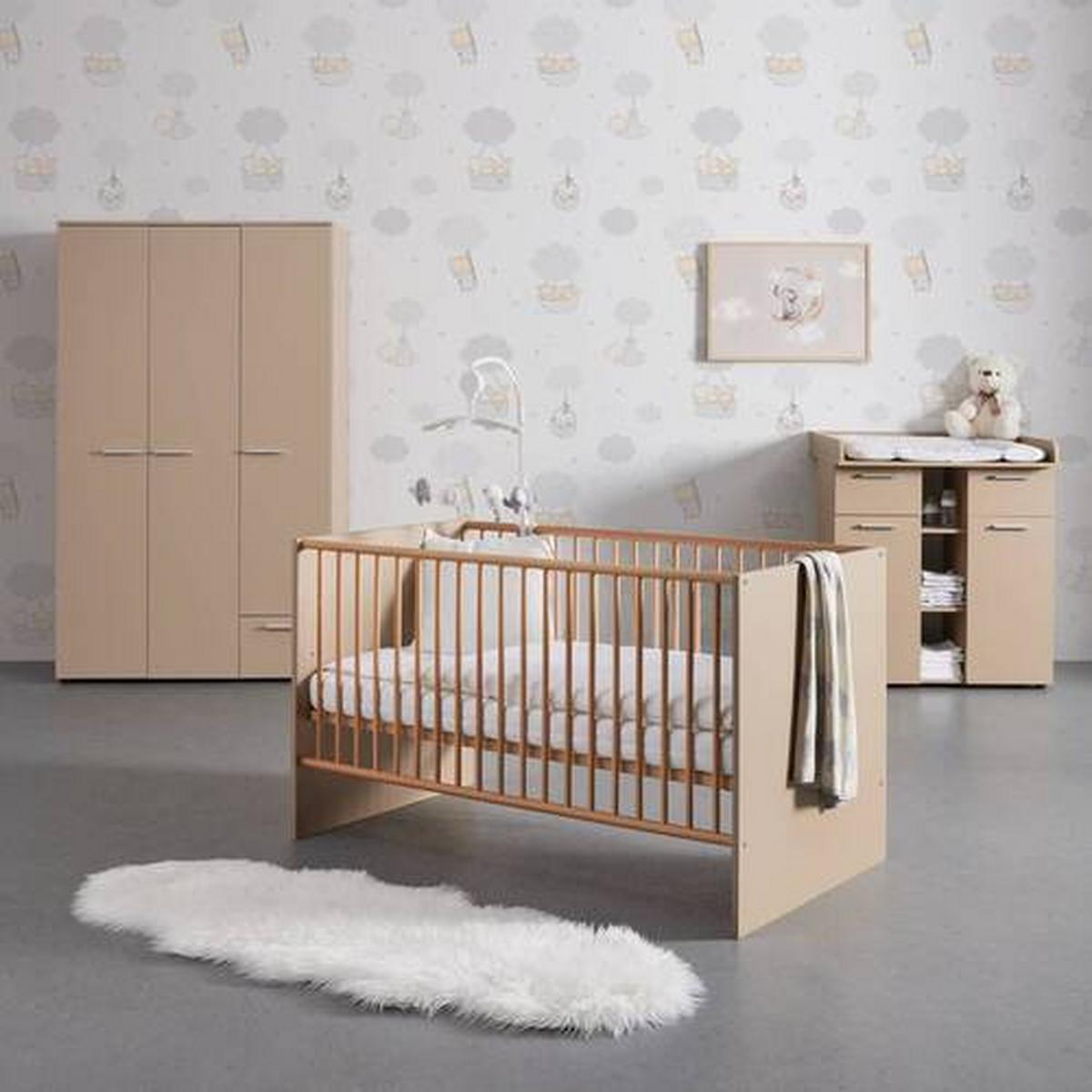 Soba Za Bebe July - bež/krem, Moderno, drvni materijal (311/190/144cm) - Bessagi Kids