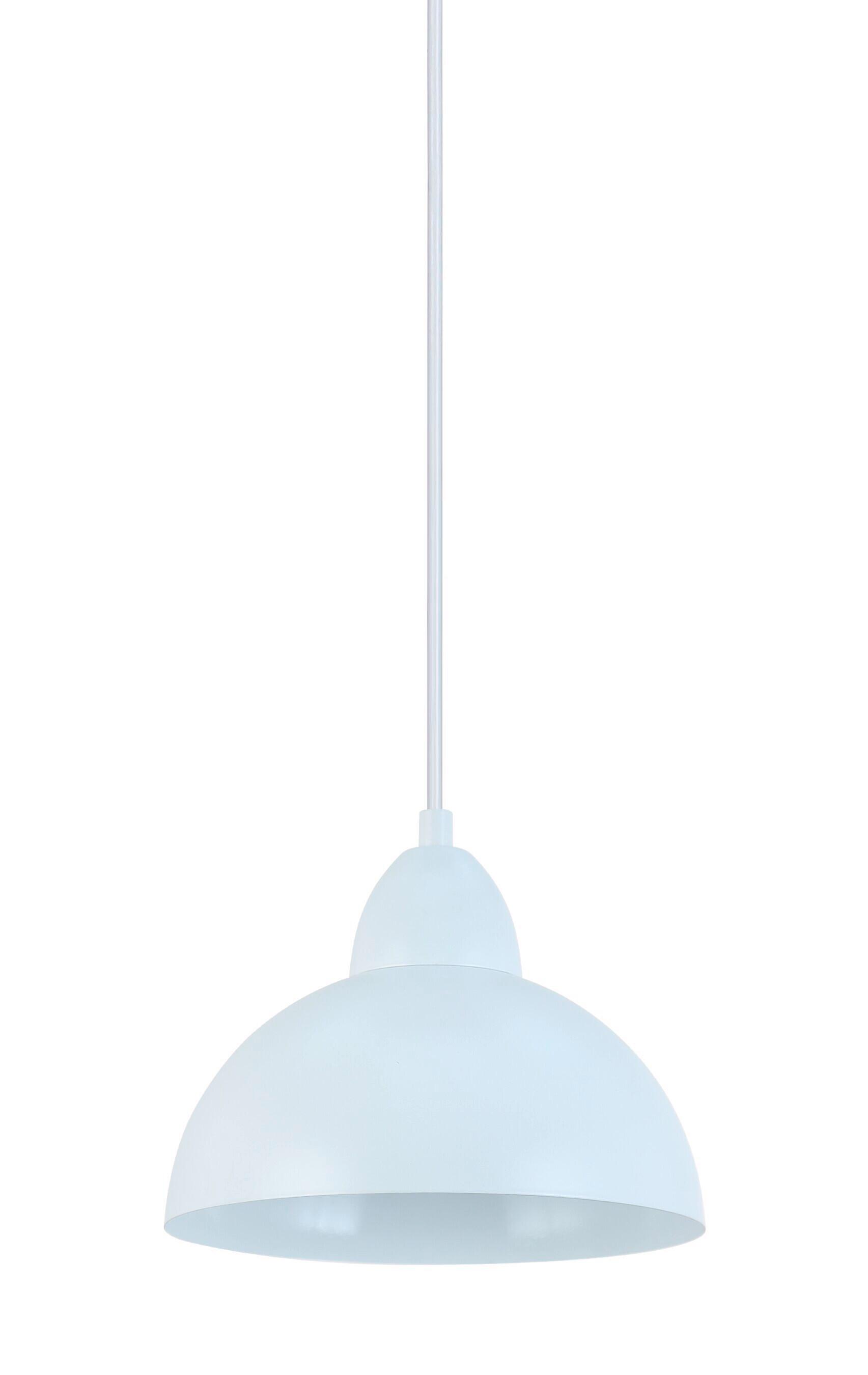 Hängeleuchte Michael Weiß max. 25 Watt - Weiß, MODERN, Kunststoff/Metall (20/100cm) - Mömax