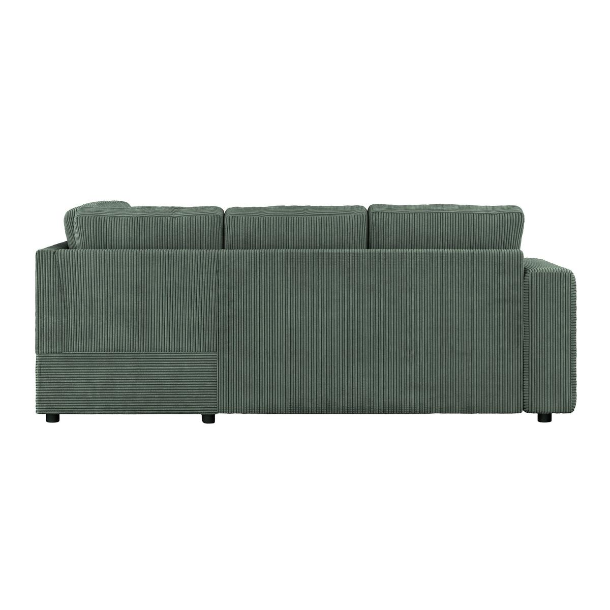 Kutna Garnitura Toulouse - zelena/crna, Trend, drvni materijal/drvo (224/206cm)