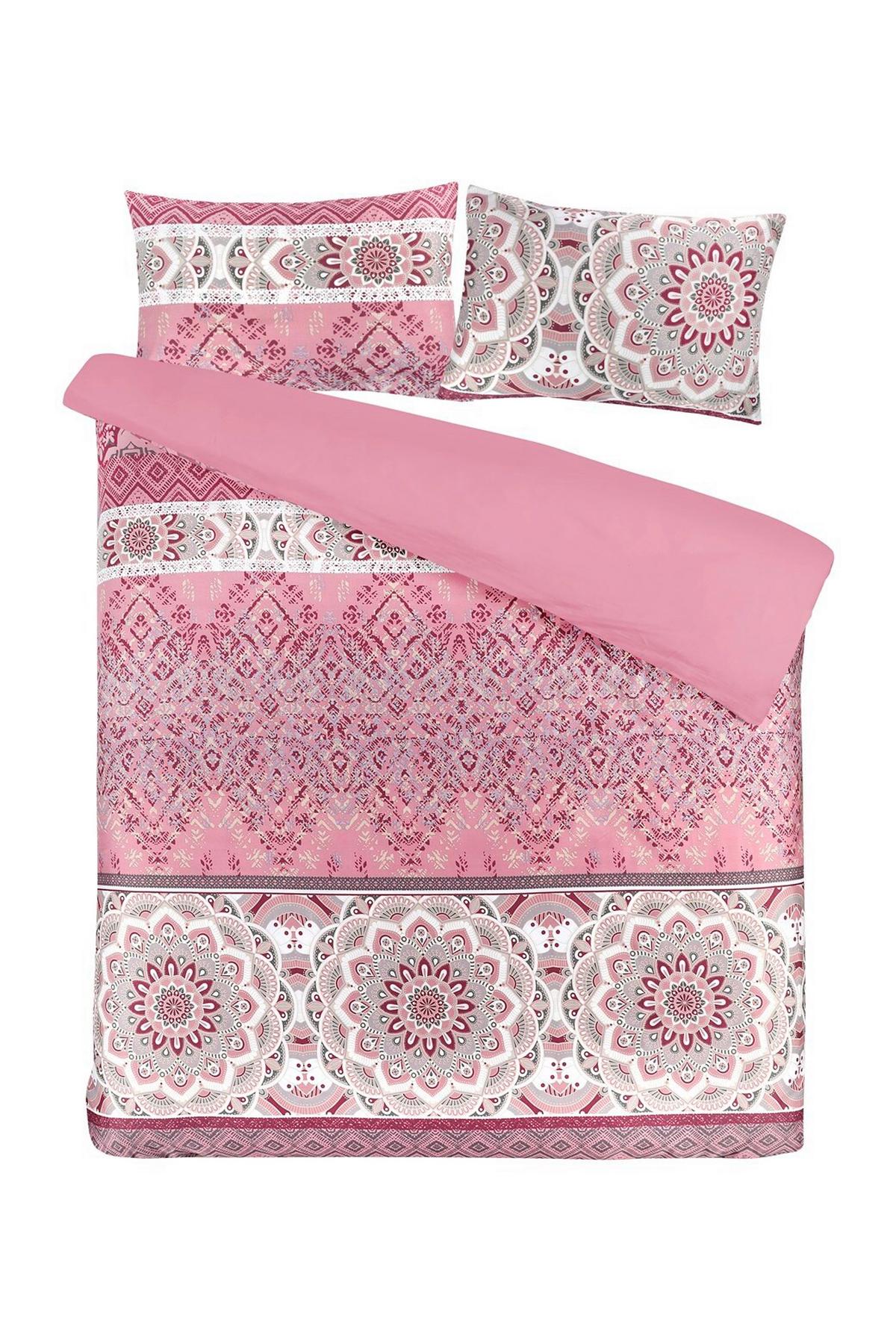 Bettwäscheset Alegra 125-Gbmulti/rosa140x200 - Multicolor, Basics, Textil (140/200cm) - Kayoom