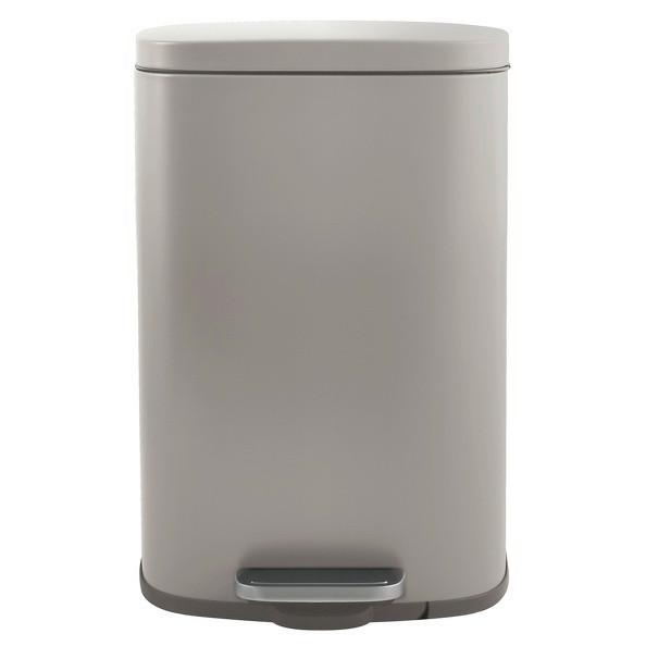 Treteimer Akira Matt-Taupe - Taupe/Schwarz, Basics, Kunststoff/Metall (34,3/23,5/62,9cm) - Spirella