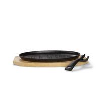 Tálalóserpenyő Ew-Ge-1347 - barna/fekete, Basics, fa/fém (28/2/18cm) - Echtwerk