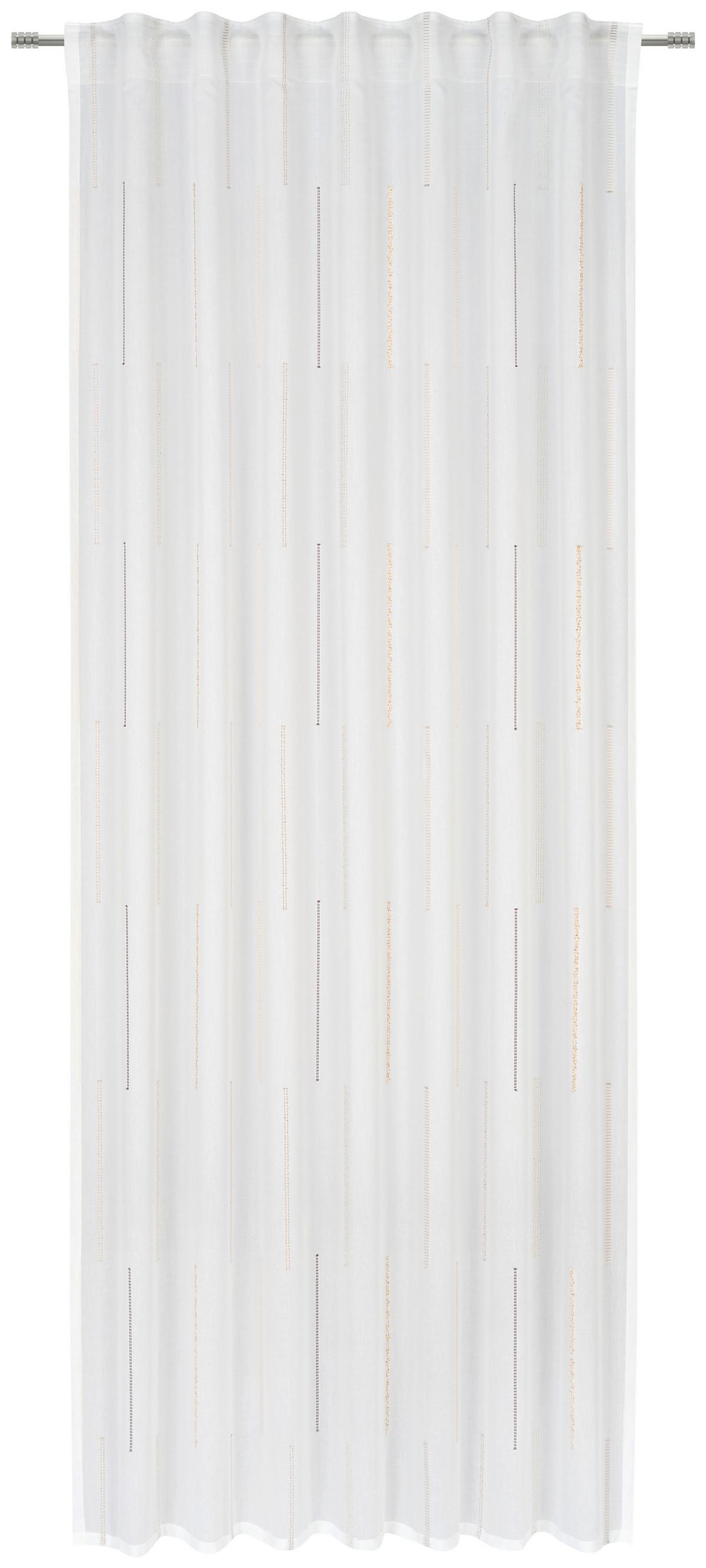 ZASŁONA GOTOWA ALFIE - beżowy/kremowy, Konventionell, tkanina (140/245cm) - Esposa