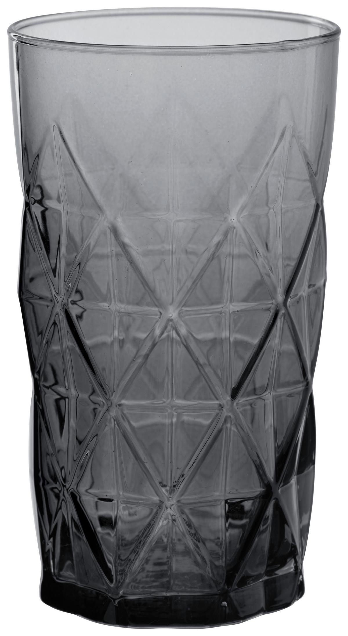 SZKLANKA DO DRINKÓW BLACK SKYE - ciemnoszary, Modern, szkło (8,1/13,5cm) - Premium Living