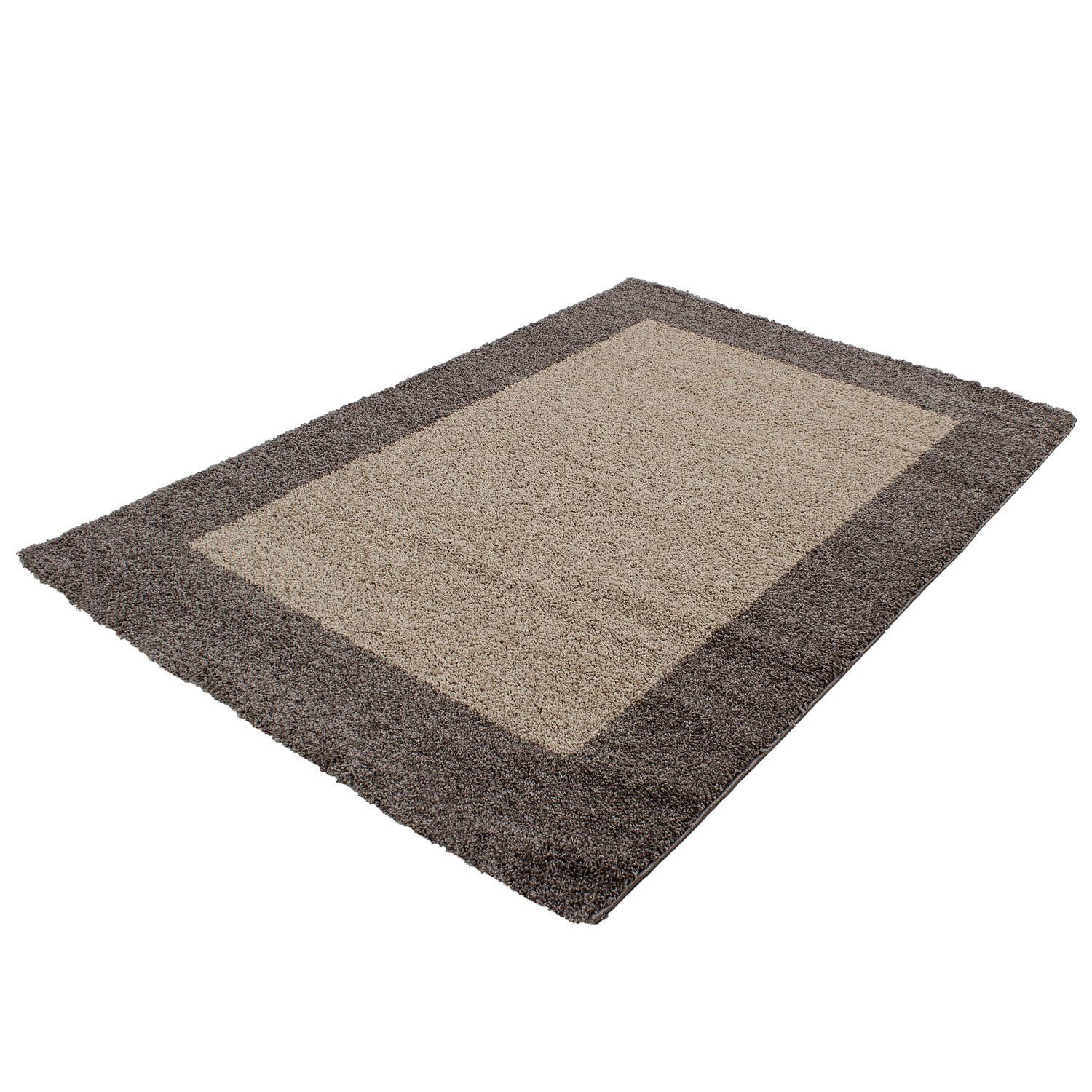Hochflorteppich Life Taupe ca. 80x250cm - Taupe, KONVENTIONELL, Textil (80/250cm) - Novel