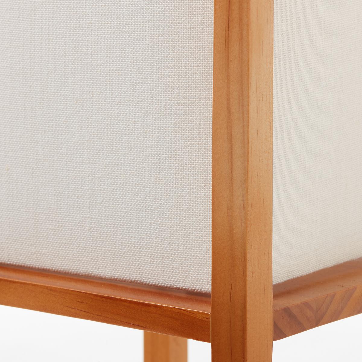 Tischleuchte Seaside in Naturfarben/Weiß max.40 Watt - Naturfarben/Weiß, Natur, Holz/Textil (53/20/20cm) - Brilliant