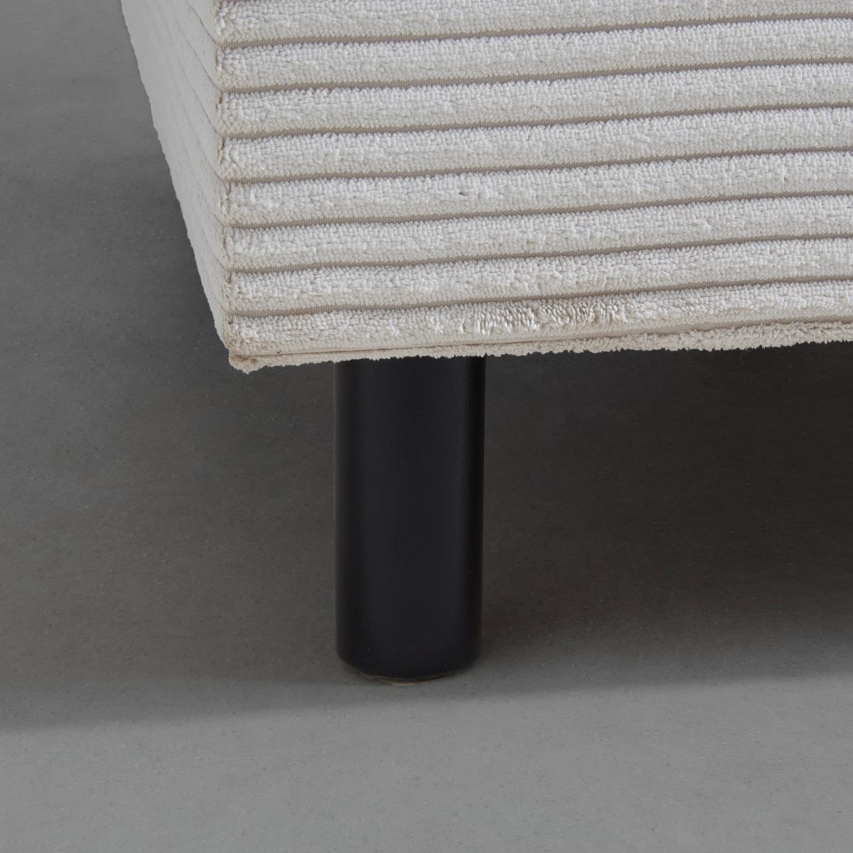 Liege Nova in Perlmutt - Perlmutt/Schwarz, MODERN, Holz/Textil (85/62/145cm) - Mömax