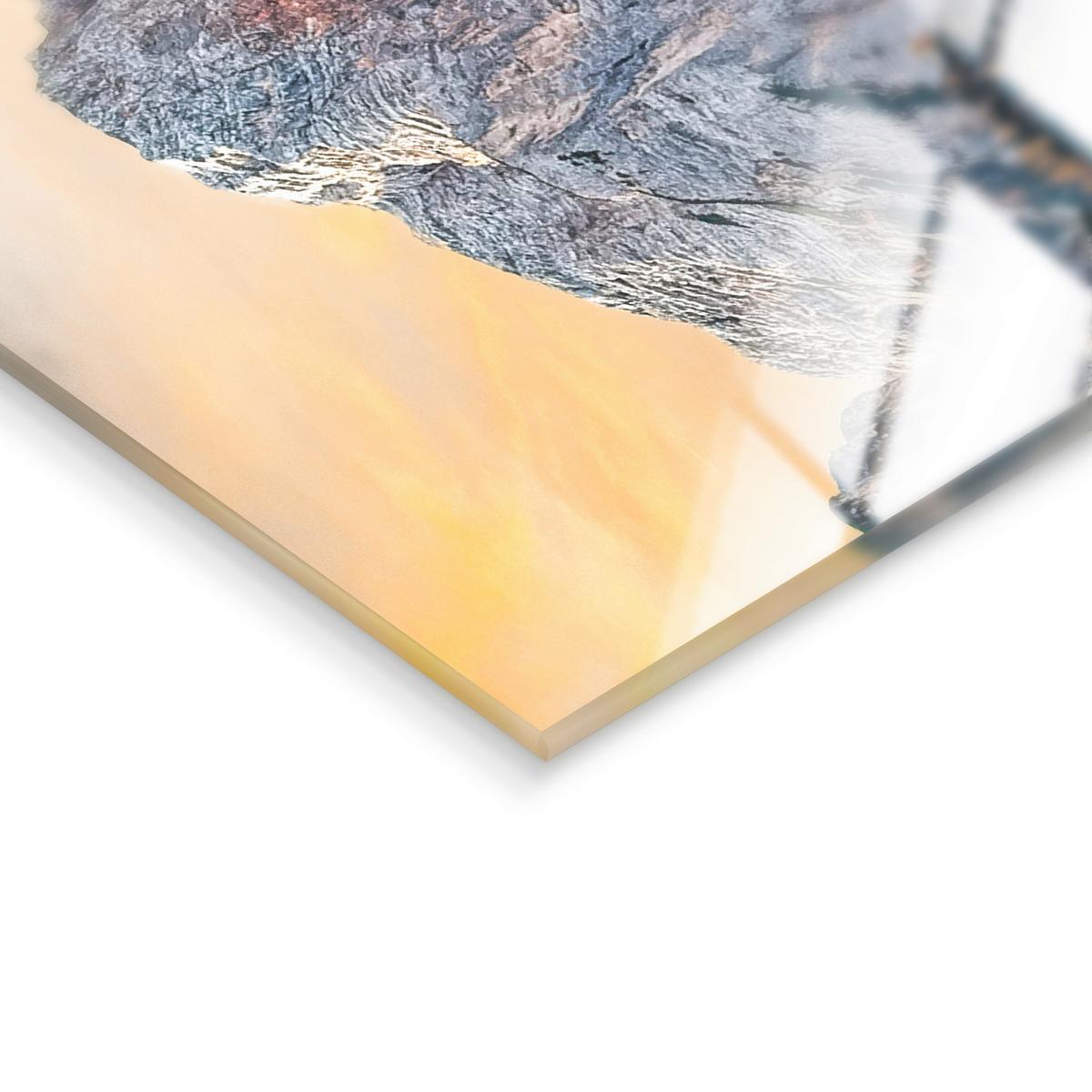 Glasbild Multicolor ca. 120x80cm - Multicolor, Basics, Glas/Papier (120/80cm)