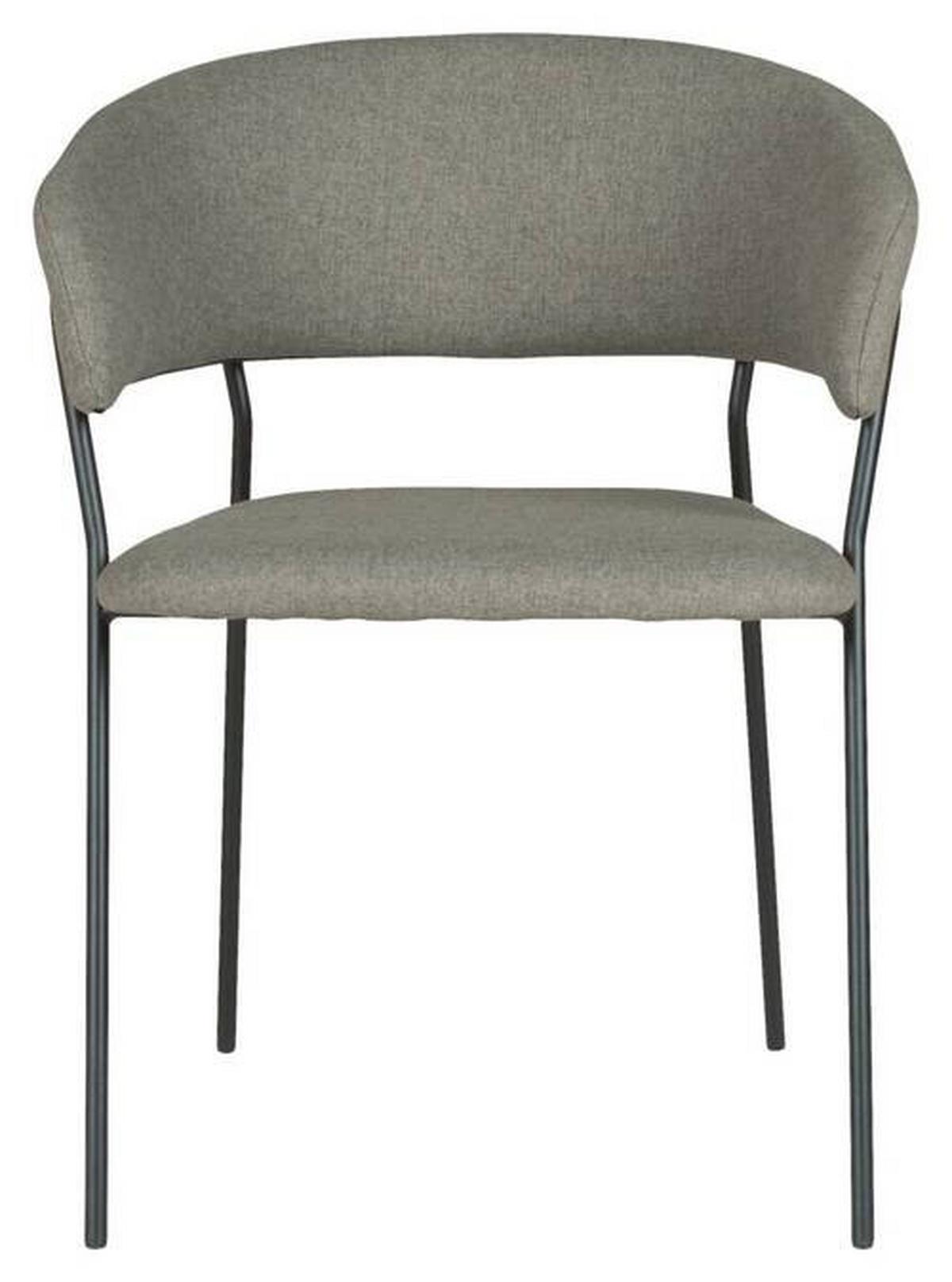 Armlehnstuhl Alice Grün - Schwarz/Grün, MODERN, Holz/Textil (53/80/59cm) - Mömax