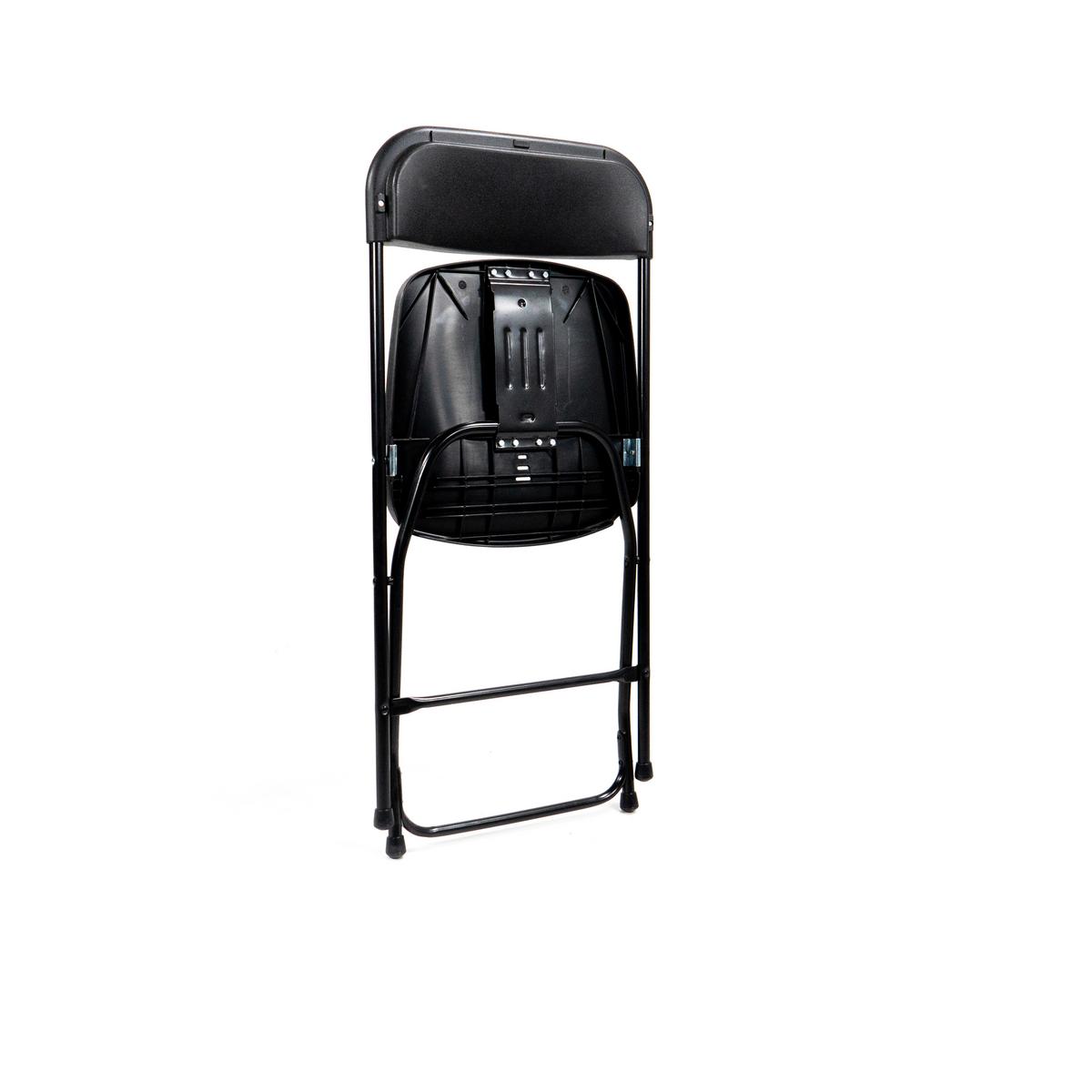 Gartenklapsessel 7er -Set in Schwarz, Stahl, faltbar - Schwarz, LIFESTYLE, Kunststoff/Metall (43/80/49cm) - Gardenson