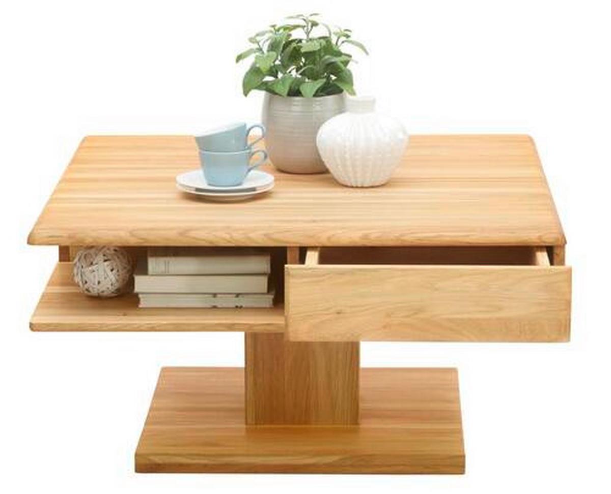 STOLIK KAWOWY LILL - kolor dębowy, Konventionell, drewno (80/80/47cm) - Linea Natura
