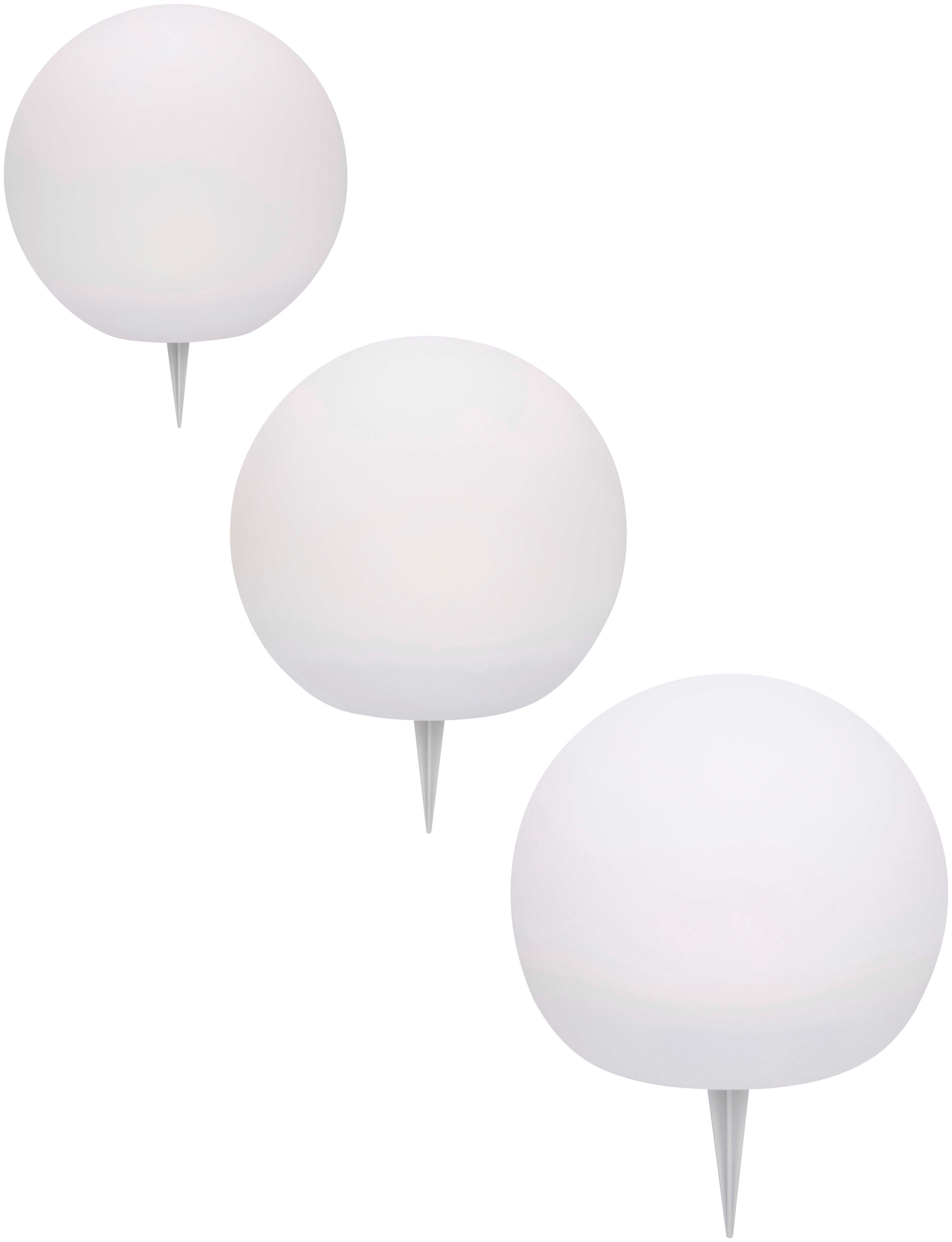 LAMPA SOLARNA BOLTON - biały, Basics, tworzywo sztuczne (20+25+30cm) - Ambia Garden