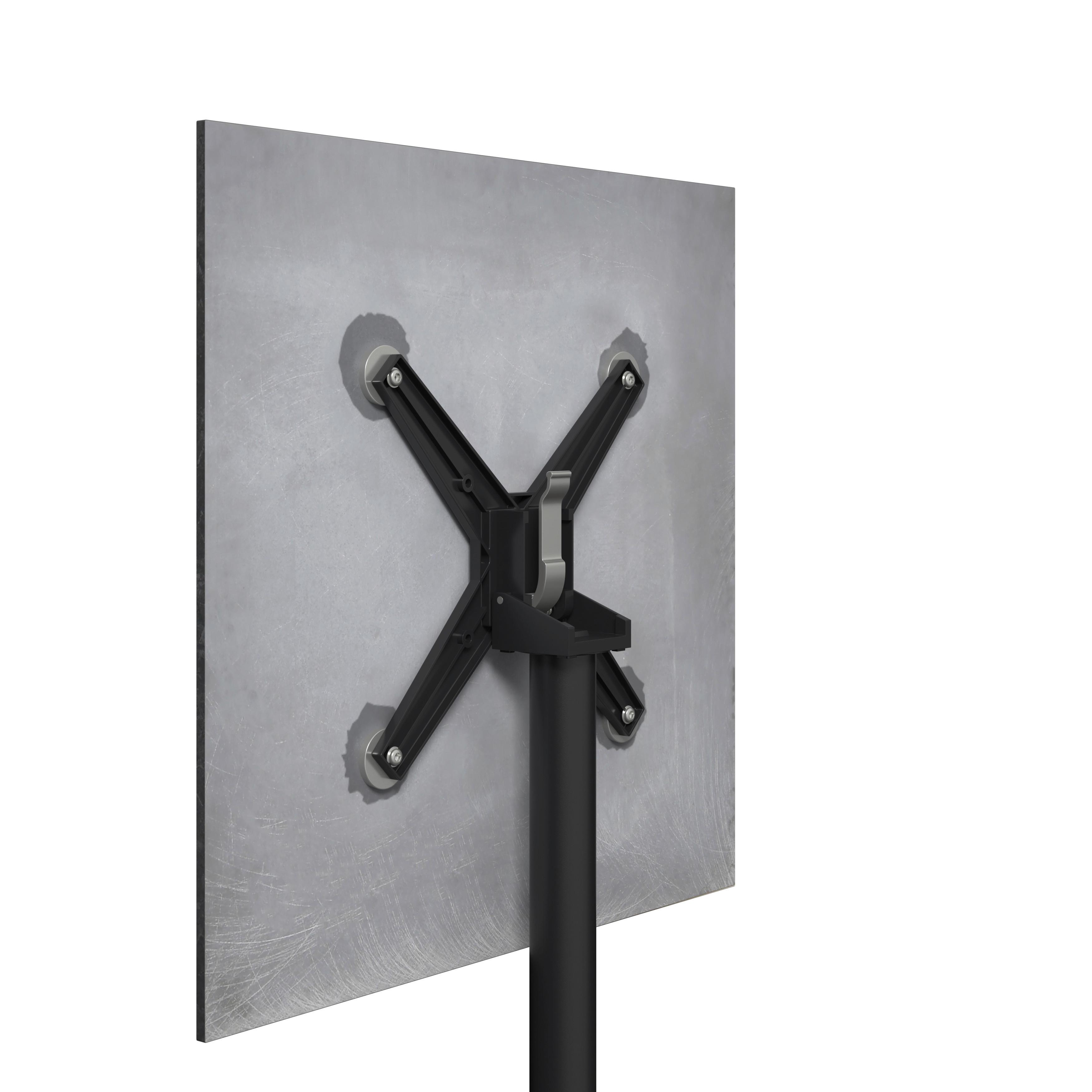 UTEBORD HEINO - antracit, Basics, metall/sten (70/70/75cm) - Mömax