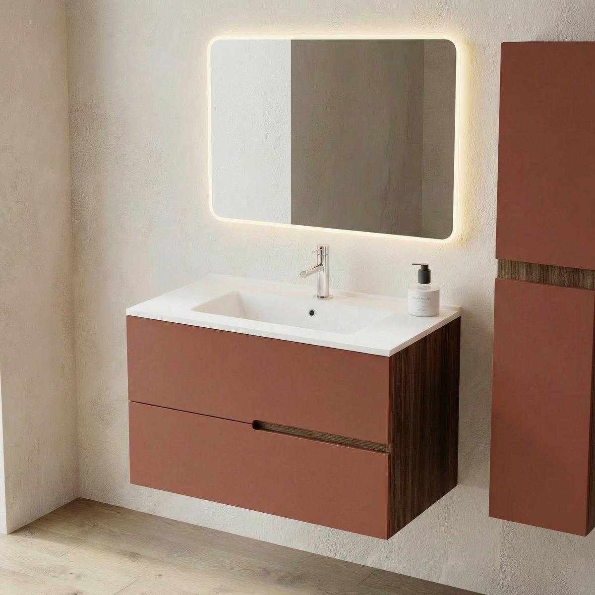 Element Ispod Umivaonika Eva - boje oraha/antracit, Moderno, drvni materijal (100/51/46cm)