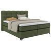 Boxspringbett Carmen C Grün ca. 180x200cm - Grün, Konventionell, Holz/Holzwerkstoff (180/200cm) - Premium Living