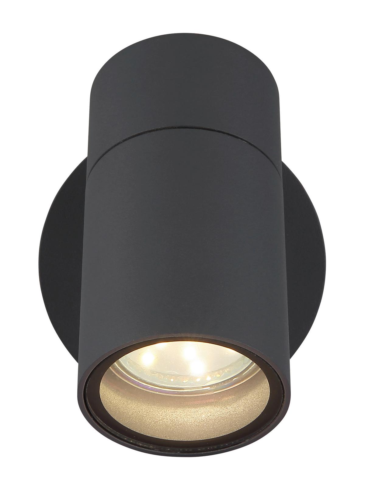 Außenleuchte Piper Anthrazit/Schwarz max. 35 Watt - Klar/Anthrazit, Design, Glas/Kunststoff (9,5/10,5/11,8cm) - Globo