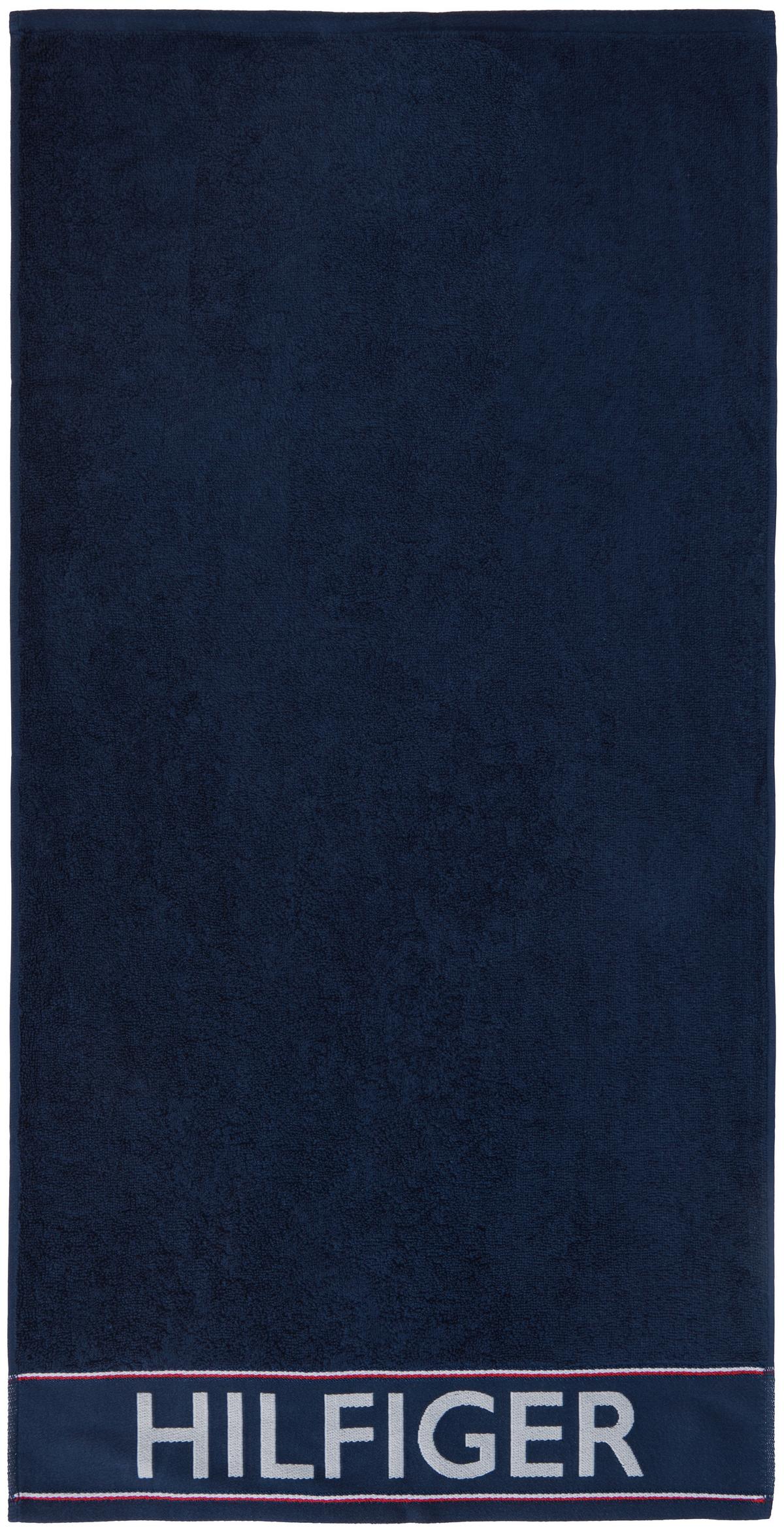 ZESTAW RĘCZNIKÓW FROTTE DEGREE NAVY - niebieski, Basics, tkanina - Tommy Hilfiger