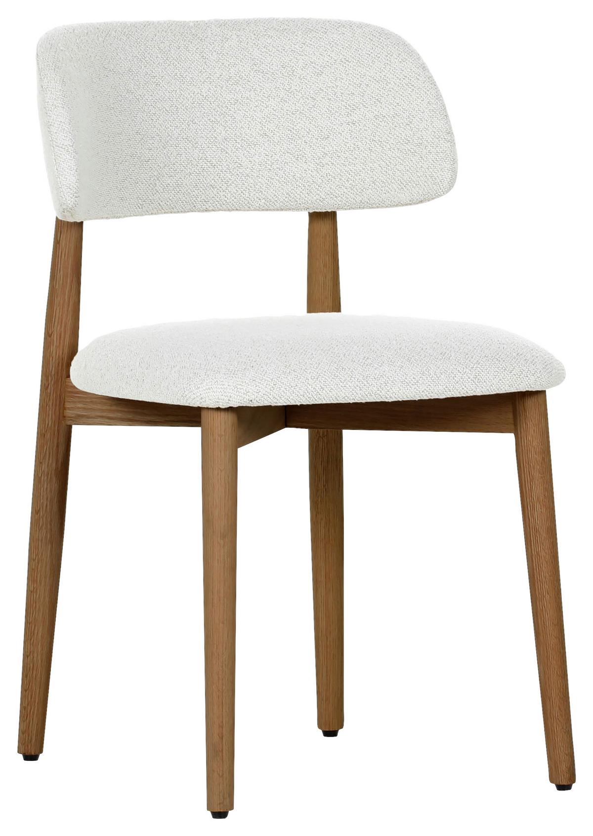 KRZESŁO FLOYD - beżowy/kolor orzechowy, Modern, drewno/tkanina (49/79/51cm) - Livetastic