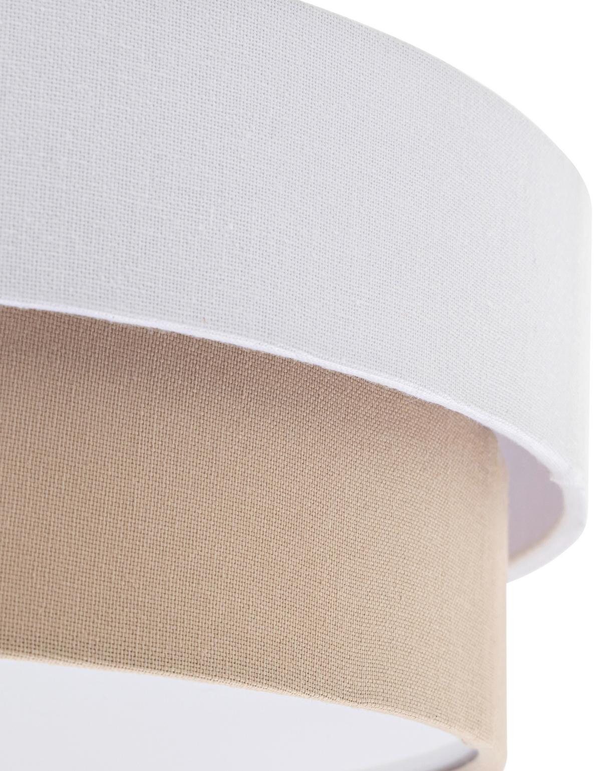 LAMPA SUFITOWA NOEMI - beżowy/biały, Modern, tworzywo sztuczne/metal (45/13cm) - Novel