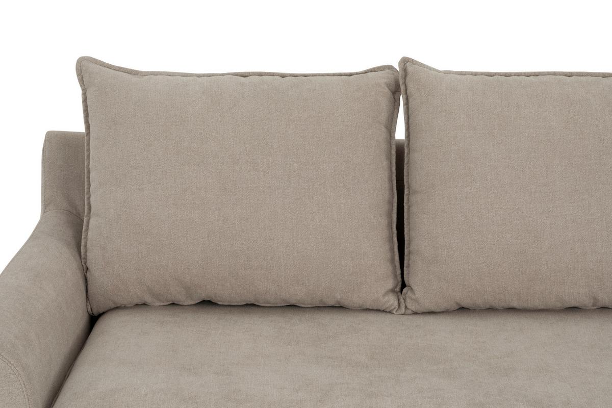 Sedežna Garnitura Milly, Bež - črna/bež, Moderno, umetna masa/tekstil (207/138cm) - P & B