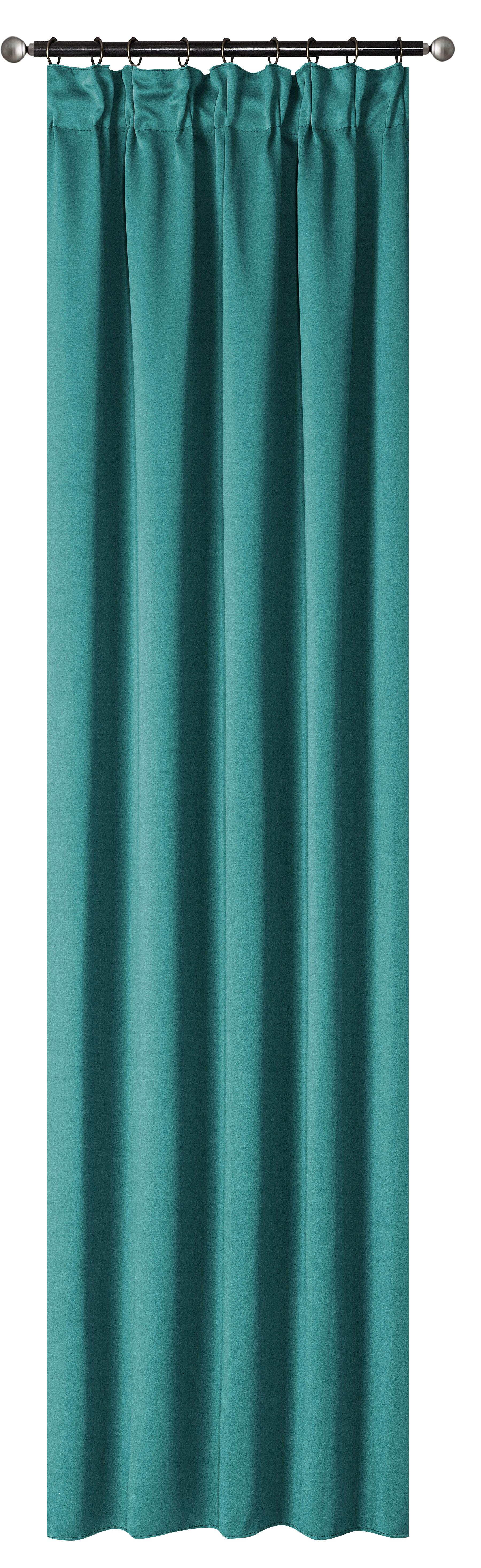 Készfüggöny Blackout 135/245 - jadezöld, Basics, textil (135/245cm)