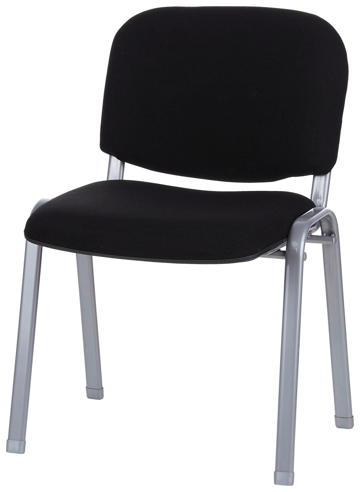 Konferenčni Stol Xt 600, Črna - srebrne barve/črna, Basics, kovina/tekstil (58/84/48cm) - MID.YOU