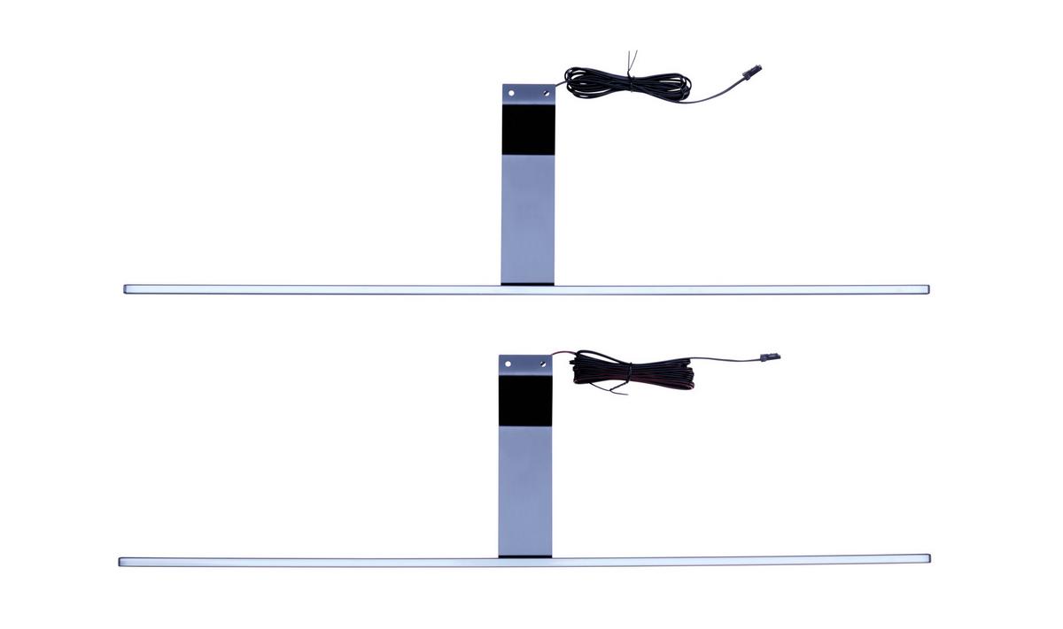 Aufbauleuchte Slimline in Schwarz max. 6 Watt - Schwarz, MODERN (60cm)