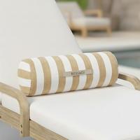 Nackenkissen Lea Beige/Weiß - MODERN (50/20/20cm) - Bessagi Garden