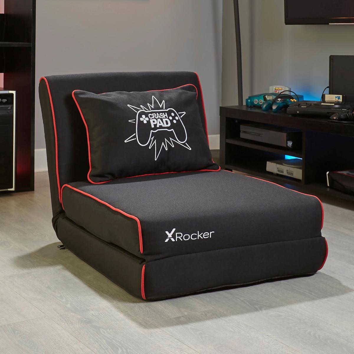 Gamingsessel Chrash ca. 61x81x59 cm Rot/Schwarz - Rot/Schwarz, MODERN, Kunststoff/Textil (61/81/59cm) - X Rocker