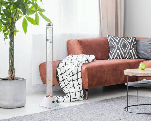 Podna Led Svjetiljka Višebojno - srebrne boje/prozirno, Trend, plastika (21,5/21,5/120cm) - Globo