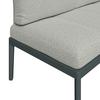LOUNGEGRUPP EMILIA - beige/mörkgrå, Modern, metall/glas (168/75/73,5cm) - Mömax