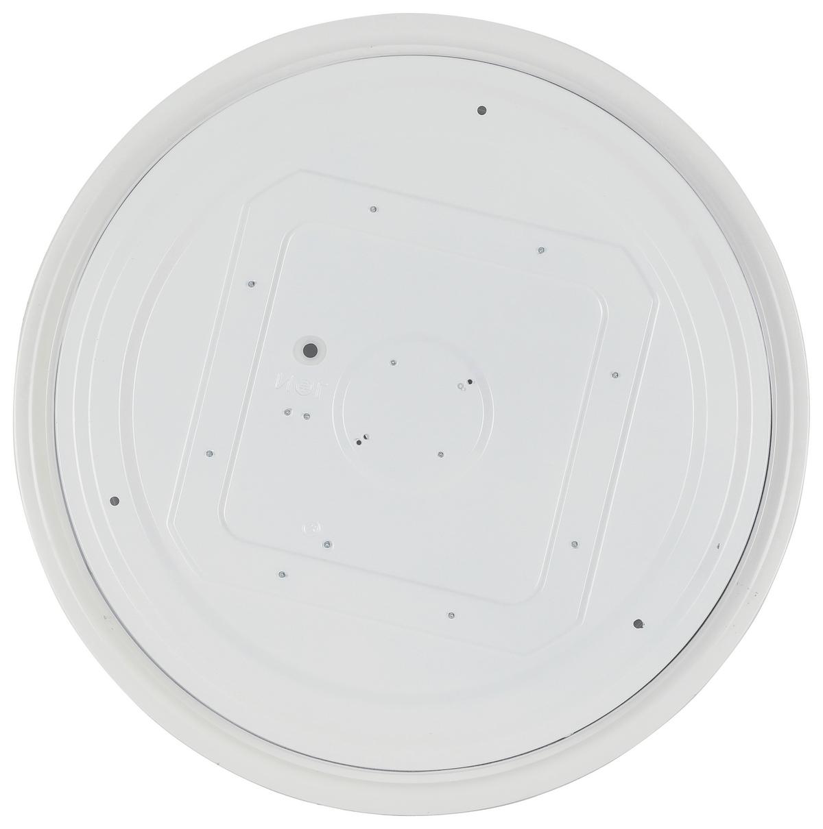 LED-Deckenleuchte Ozi in Schwarz/Transparent max.25W - Transparent/Schwarz, MODERN, Kunststoff/Metall (40/8cm) - Modern Living