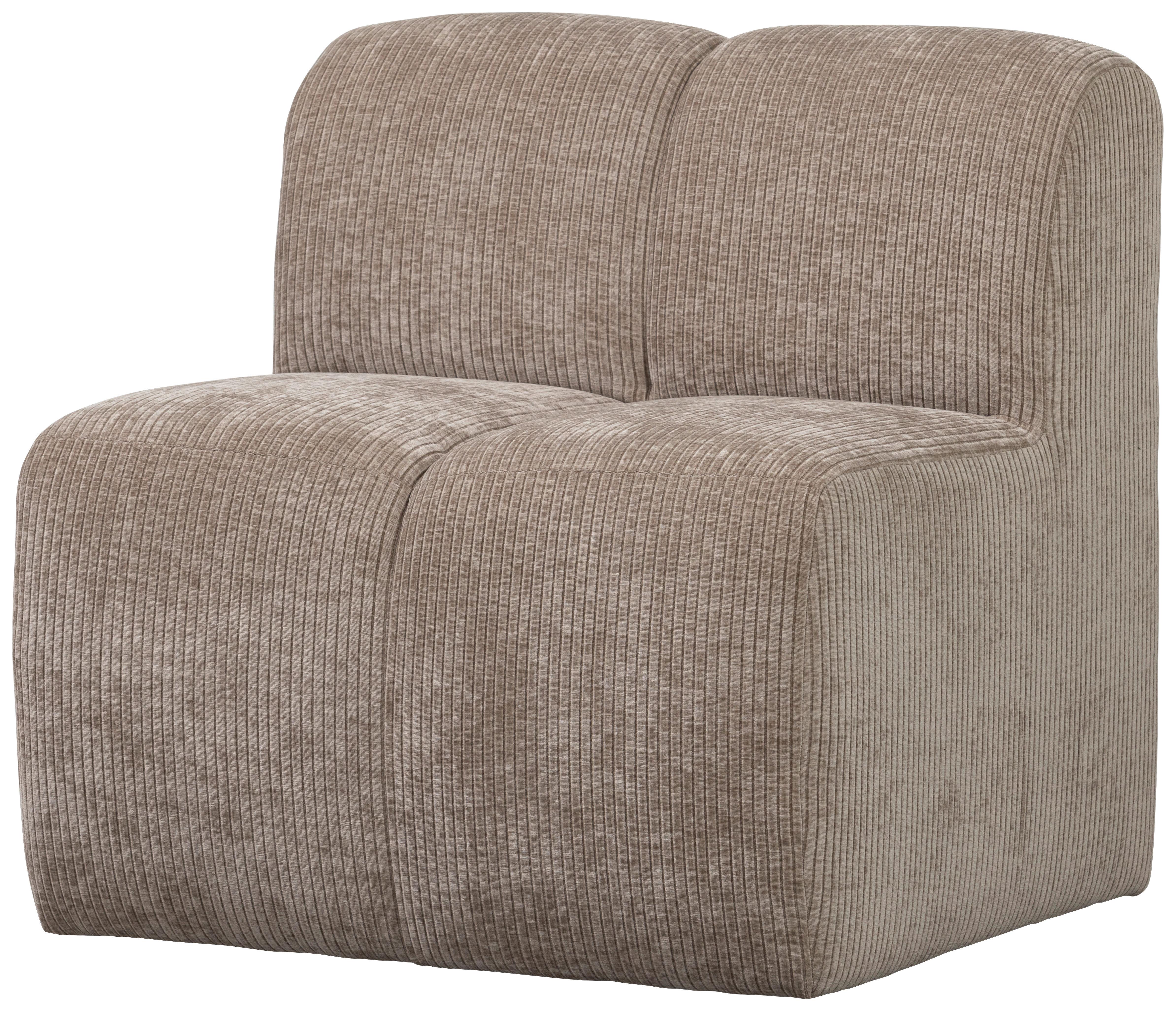 Sitzbankelement Mojo Sandfarben B: 84cm - Sandfarben, MODERN, Kunststoff/Textil (84/83/73cm) - Livetastic