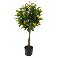 Műnövény Yellow - sárga/fekete, műanyag (38/90cm)