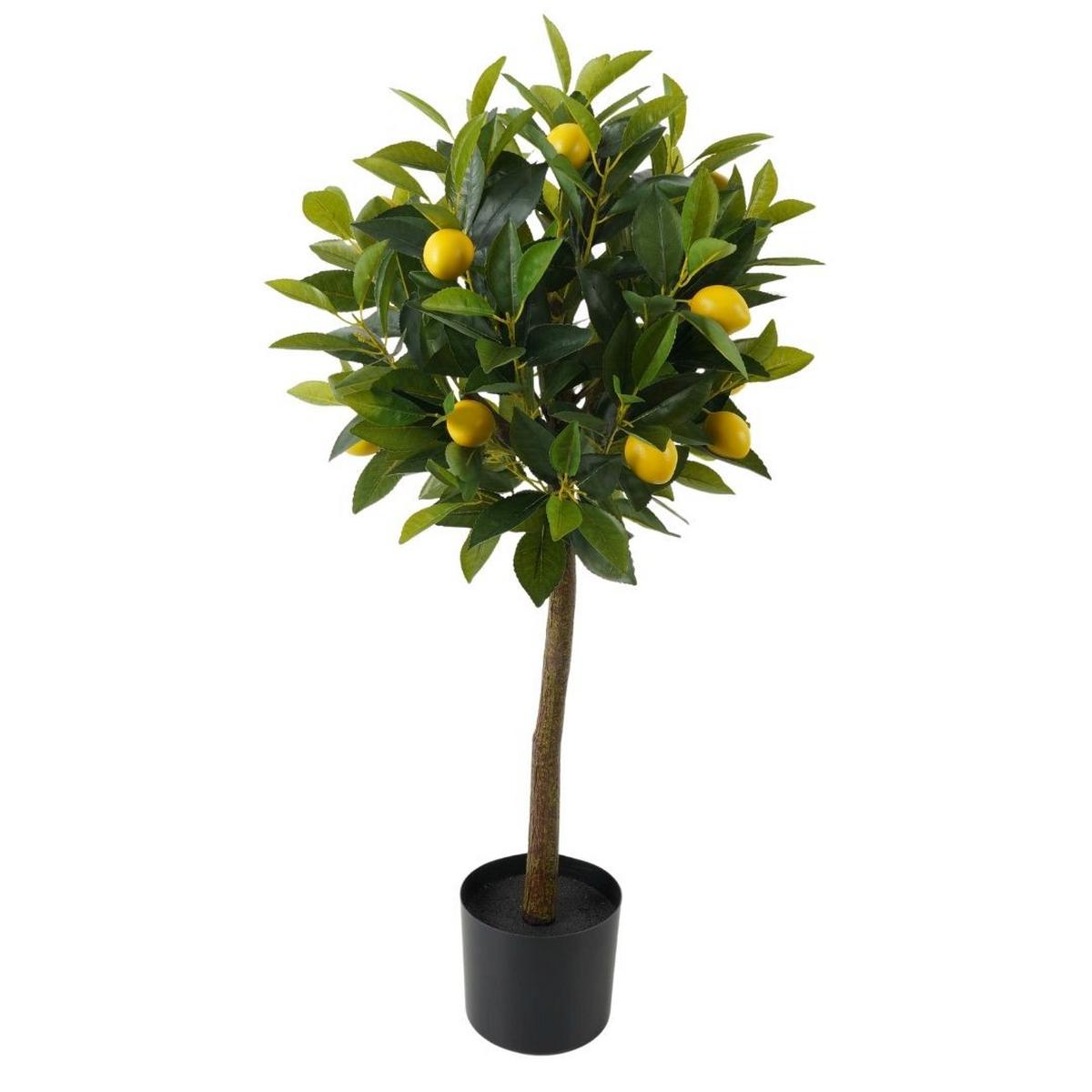 Műnövény Yellow - sárga/fekete, műanyag (38/90cm)