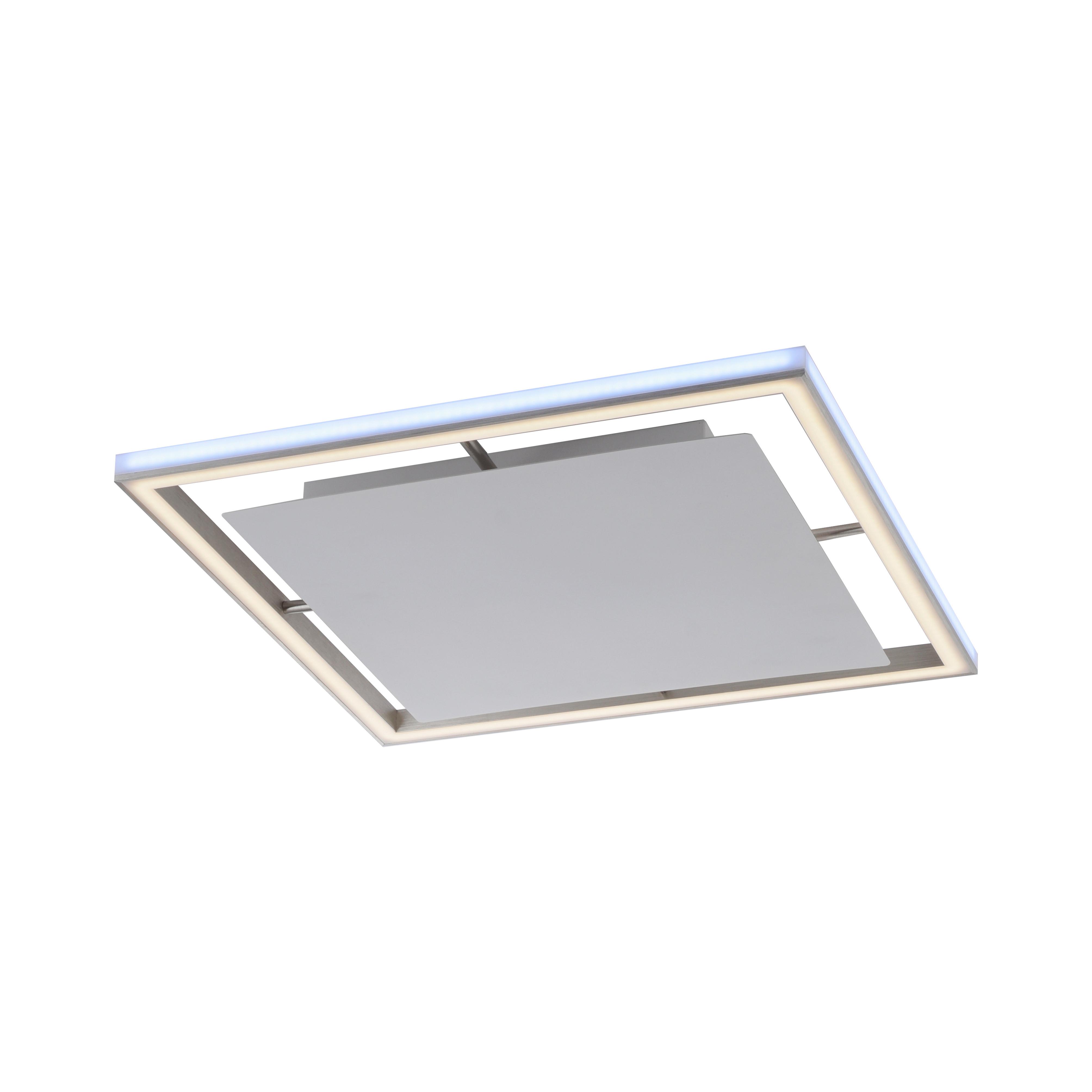 LED-Deckenleuchte Helix Alufarben max. 48 Watt - Alufarben, Design, Kunststoff/Metall (50/50/4cm)