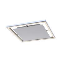 LED-Deckenleuchte Helix Alufarben max. 48 Watt - Alufarben, Design, Kunststoff/Metall (50/50/4cm)