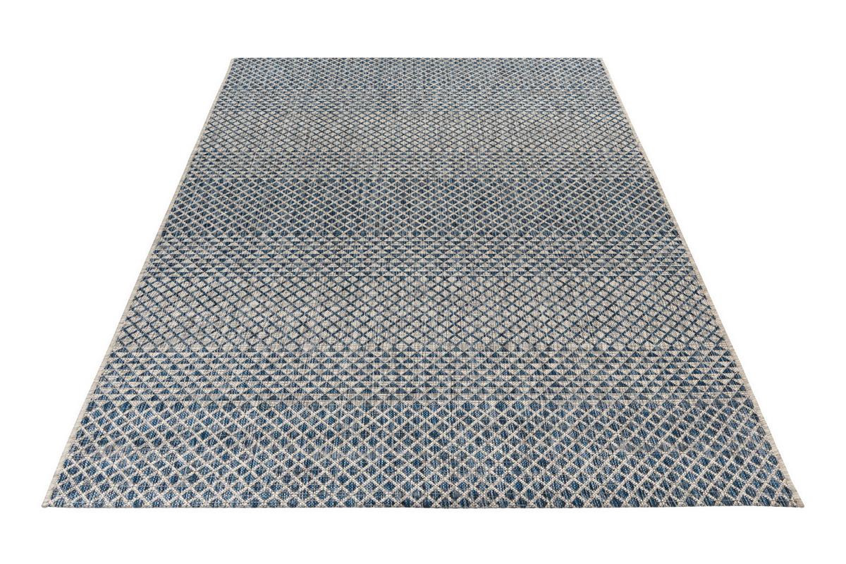 OUTDOORTEPPICH MY NORDIC - Blau/Grau, Design, Textil (160/230cm) - Novel