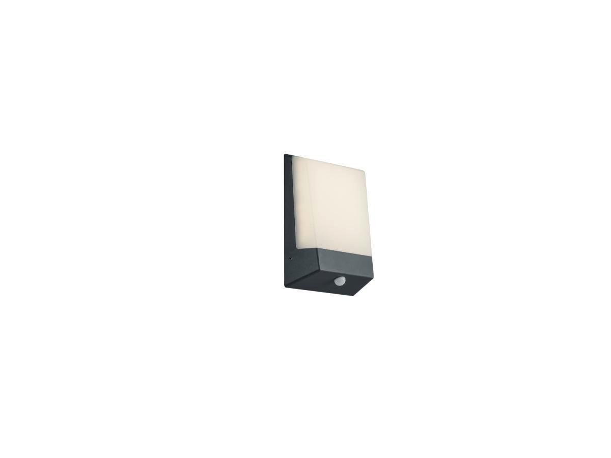 Außenwandleuchte Kasai in Weiß/Alu/Anthrazit max. 9 Watt - Anthrazit/Alufarben, KONVENTIONELL, Kunststoff/Metall (21,1/16,1/5,9cm) - Trio Leuchten