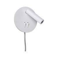 LED-Wandleuchte Tabari in Weiß/Chromfarben max. 1,4 W - Chromfarben/Weiß, Basics, Metall (14cm) - Paulmann