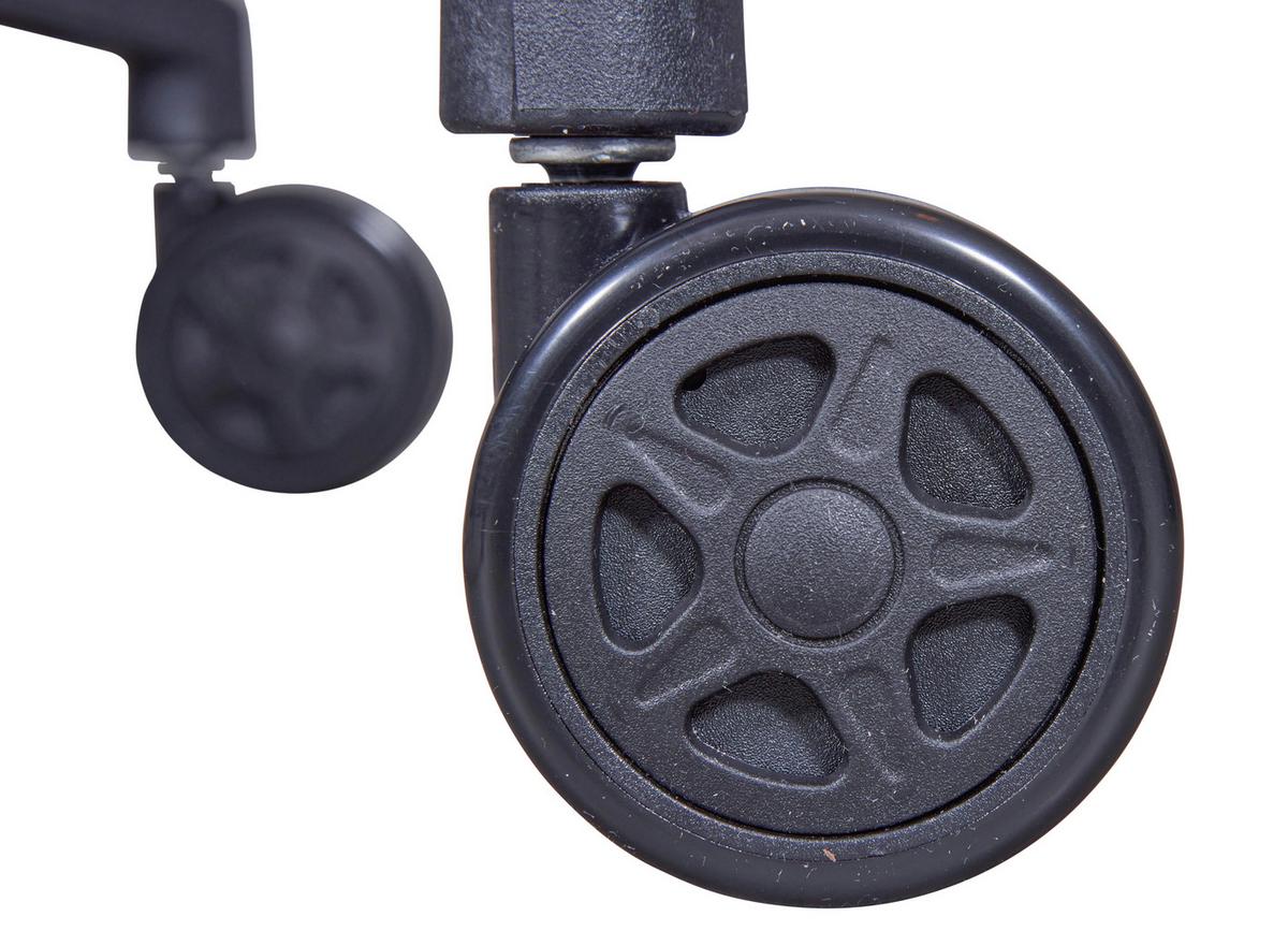 Drehstuhl XL Administrator Schwarz - Schwarz, KONVENTIONELL, Textil (61/125-135/88cm) - MID.YOU