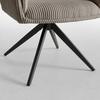 STOL MED ARMSTÖD ROSALIA - ljusgrå/svart, Modern, metall/trä (65/87,5/61,5cm) - Bessagi Home