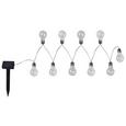 Solarleuchte Rico Max. 0,75 Watt - Transparent/Silberfarben, Kunststoff (380cm) - Modern Living Solarleuchte Rico Max. 0,75 Watt - Transparent/Silberfarben, Kunststoff (380cm) - Modern Living