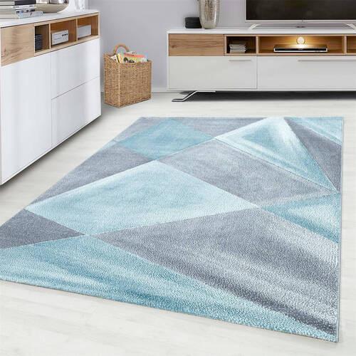Webteppich Beta Blau ca. 160x230cm - Blau, Basics, Textil (160/230cm) - Novel