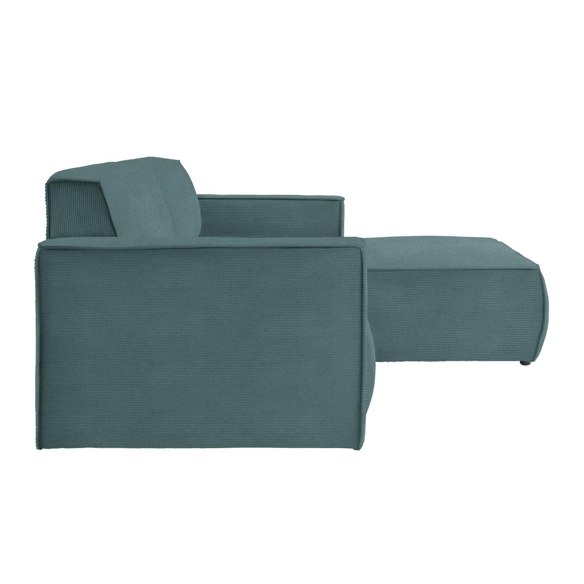 Wohnlandschaft Loft Petrol - Petrol/Schwarz, MODERN, Kunststoff/Textil (265/75/172cm) - Mömax